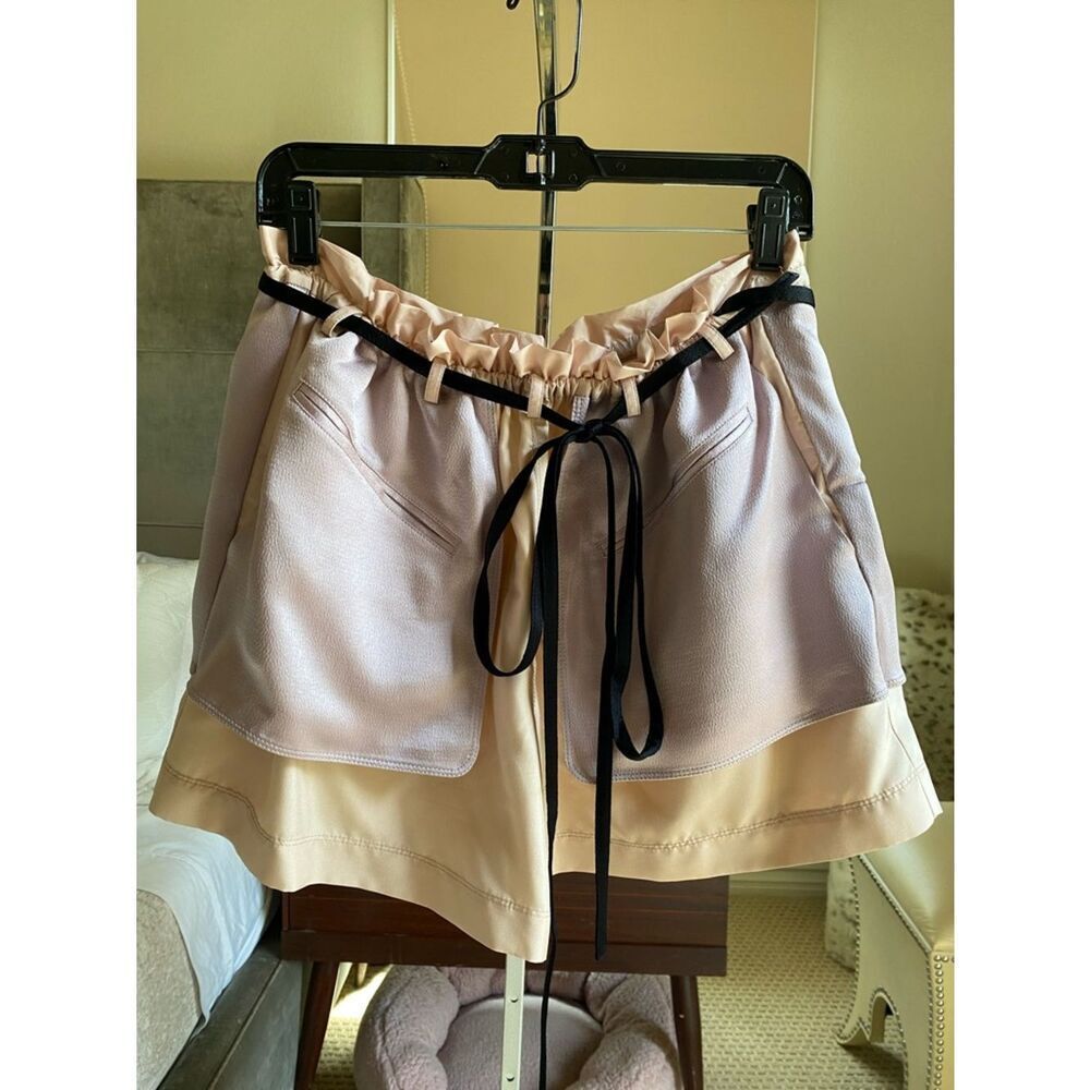 Valentino Pink and Cream Drawstring Shorts
